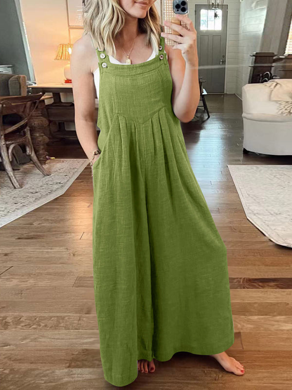 Oma Cotton/Linen One-piece Overalls