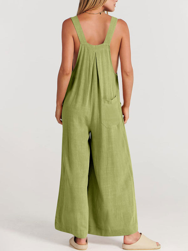 Oma Cotton/Linen One-piece Overalls