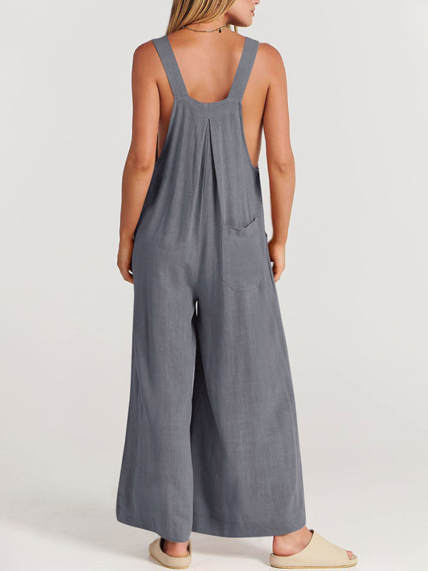 Oma Cotton/Linen One-piece Overalls