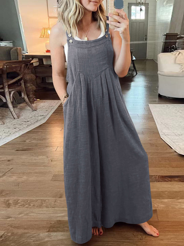 Oma Cotton/Linen One-piece Overalls