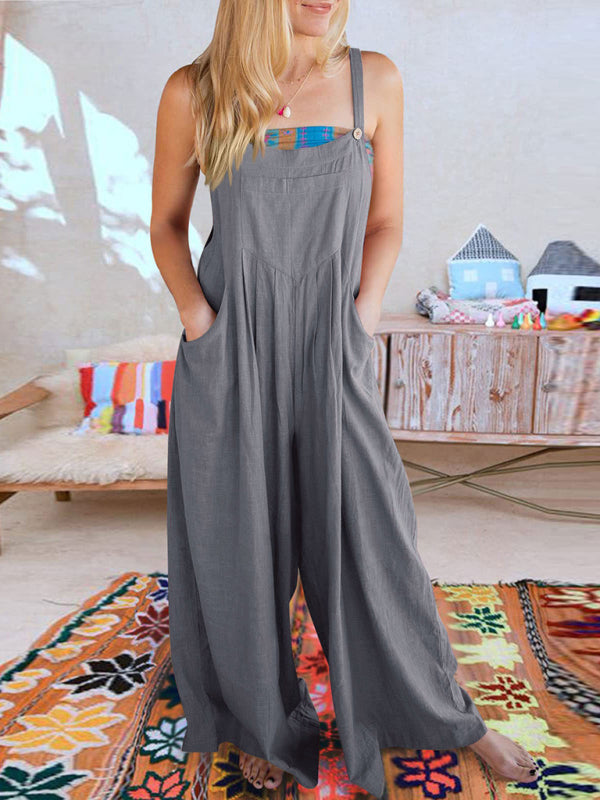Oma Cotton/Linen One-piece Overalls