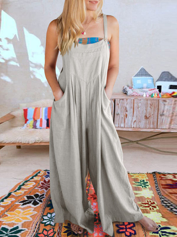 Oma Cotton/Linen One-piece Overalls