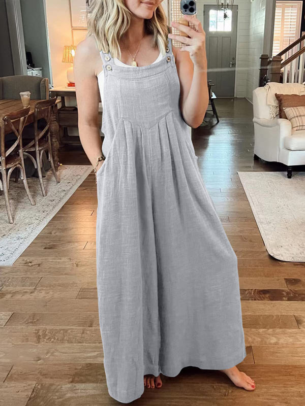 Oma Cotton/Linen One-piece Overalls