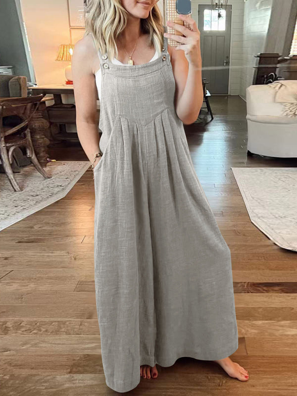 Oma Cotton/Linen One-piece Overalls