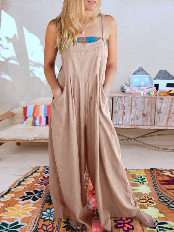 Oma Cotton/Linen One-piece Overalls