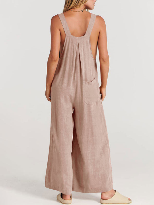 Oma Cotton/Linen One-piece Overalls