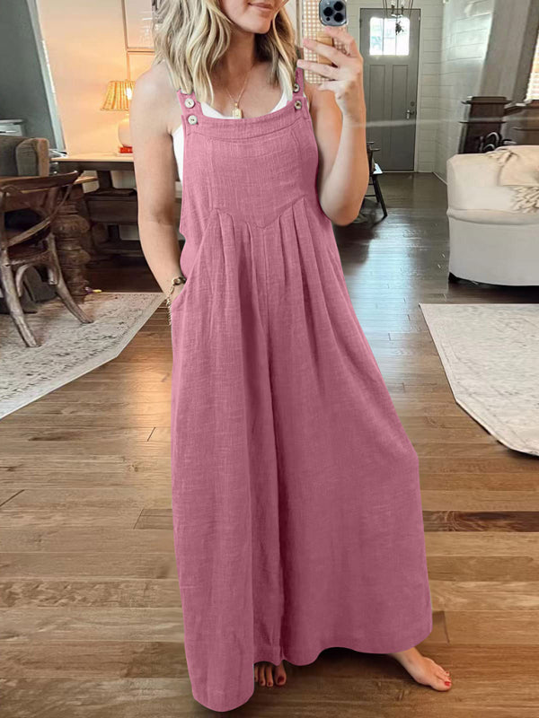 Oma Cotton/Linen One-piece Overalls