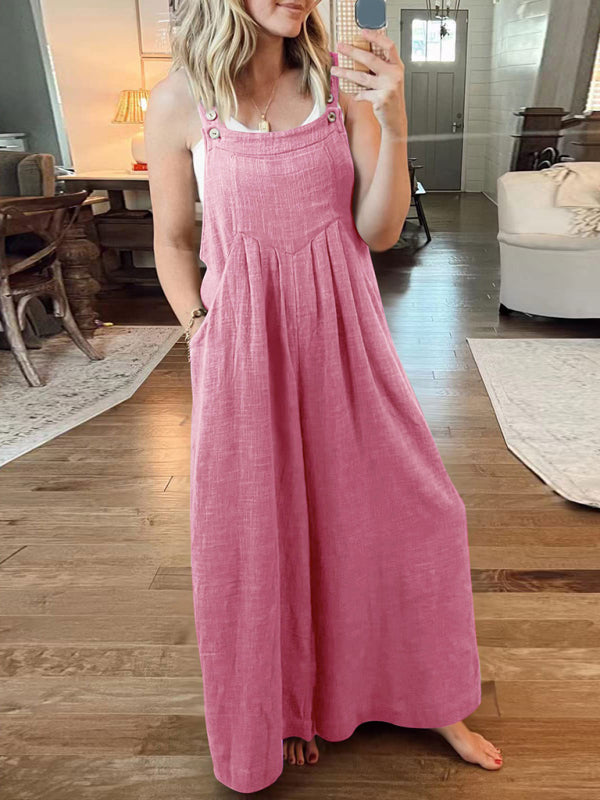 Oma Cotton/Linen One-piece Overalls