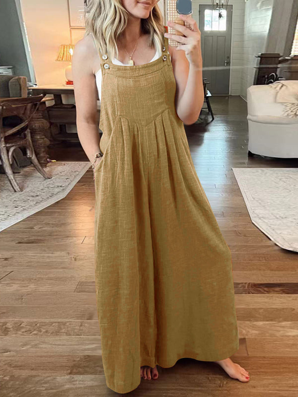 Oma Cotton/Linen One-piece Overalls