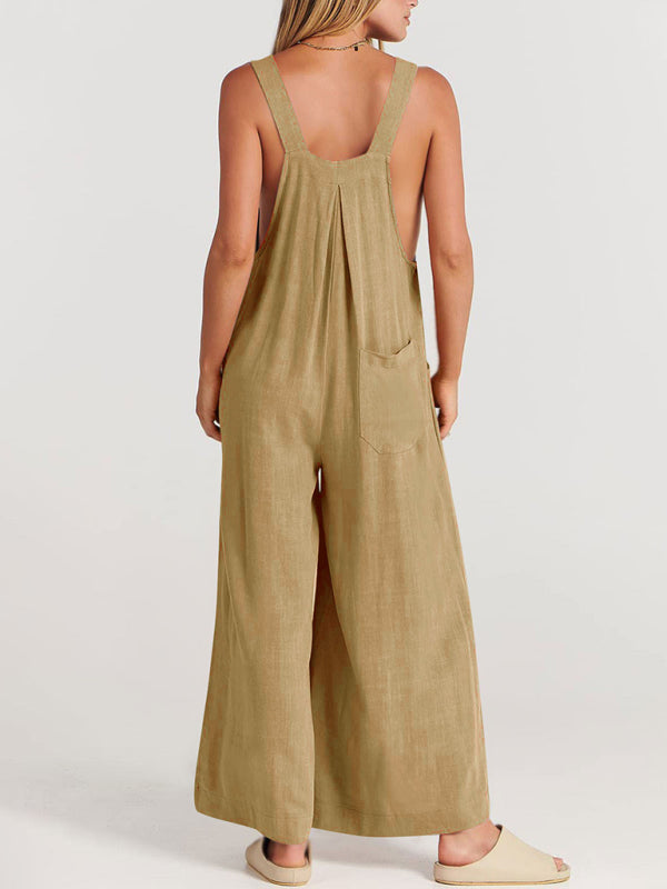 Oma Cotton/Linen One-piece Overalls