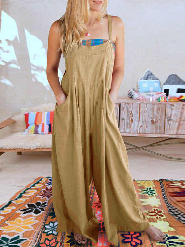 Oma Cotton/Linen One-piece Overalls