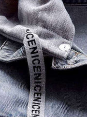 Hyacinth hooded denim jacket