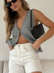 Hot Girl Knitted Cardigan Top