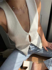 Hot Girl Knitted Cardigan Top
