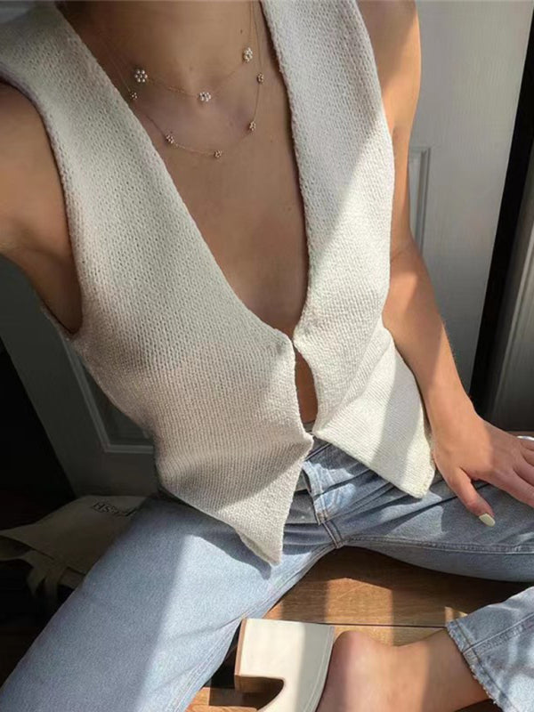 Hot Girl Knitted Cardigan Top
