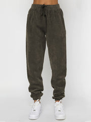 Me Time Corduroy Pullover Long Sleeve Two-piece Set