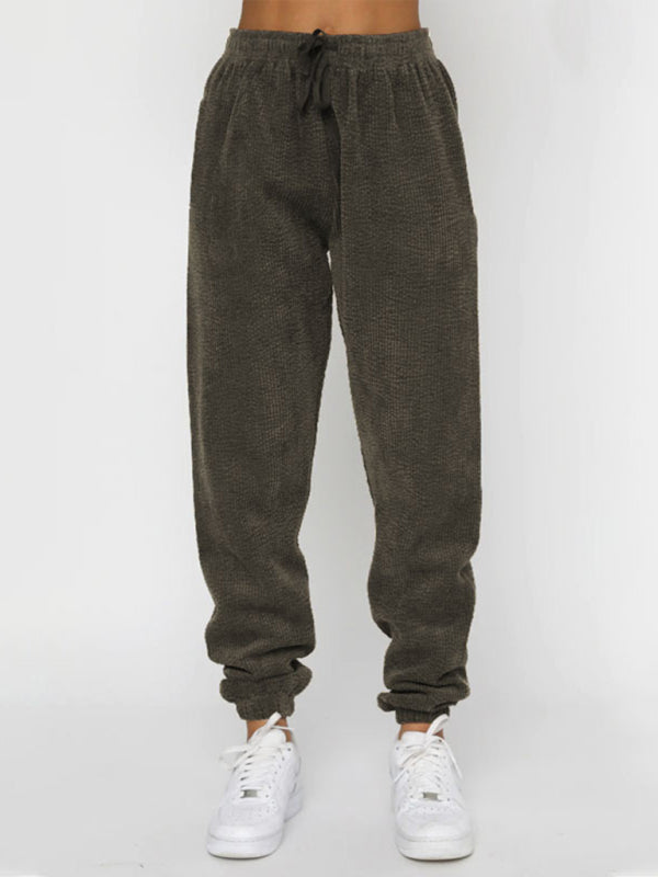 Me Time Corduroy Pullover Long Sleeve Two-piece Set