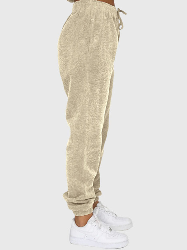 Me Time Corduroy Pullover Long Sleeve Two-piece Set