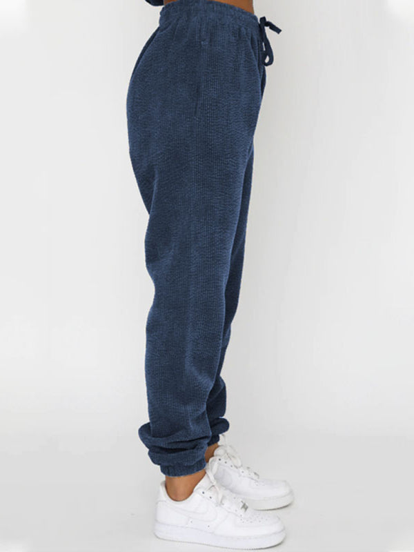 Me Time Corduroy Pullover Long Sleeve Two-piece Set