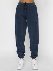 Me Time Corduroy Pullover Long Sleeve Two-piece Set