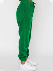 Me Time Corduroy Pullover Long Sleeve Two-piece Set