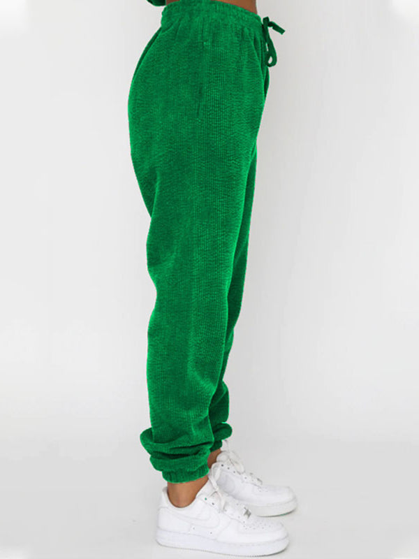 Me Time Corduroy Pullover Long Sleeve Two-piece Set