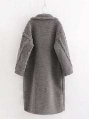 Meagan Lambswool Teddy Fur Coat