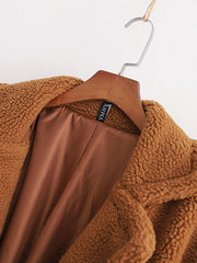 Meagan Lambswool Teddy Fur Coat