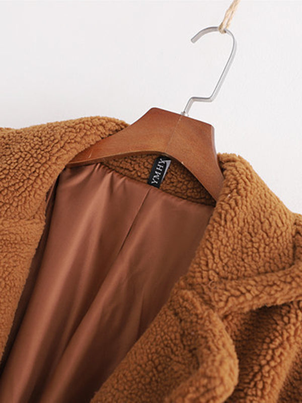 Meagan Lambswool Teddy Fur Coat