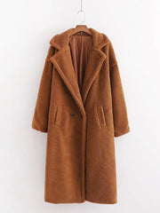 Meagan Lambswool Teddy Fur Coat