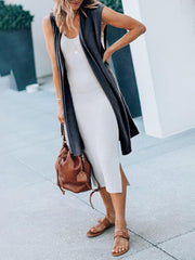 Say Yes Mid-length Cardigan Vest