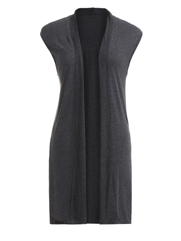 Say Yes Mid-length Cardigan Vest