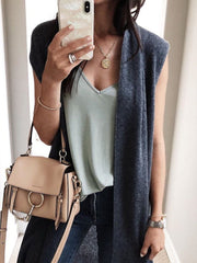 Say Yes Mid-length Cardigan Vest