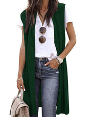 Say Yes Mid-length Cardigan Vest