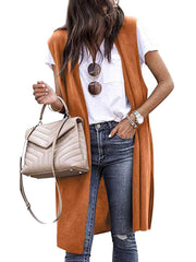 Say Yes Mid-length Cardigan Vest